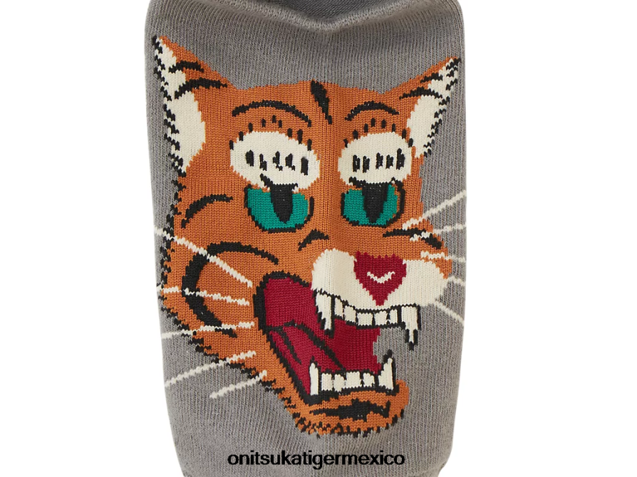 Onitsuka Tiger accesorios 4P8D6N491 cuero gris unisexo calcetines invisibles