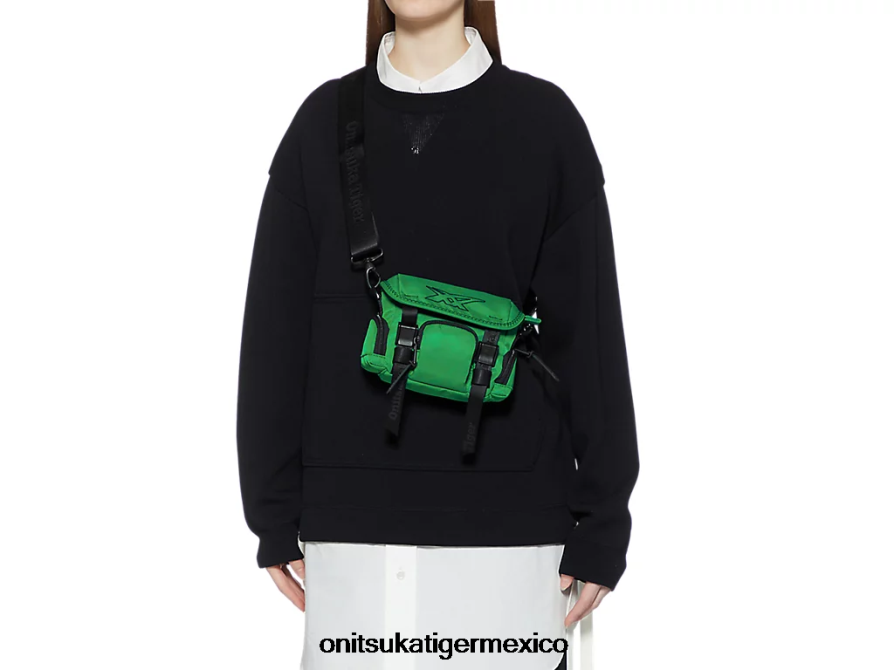 Onitsuka Tiger accesorios 4P8D6N498 verde unisexo mini bolso de hombro