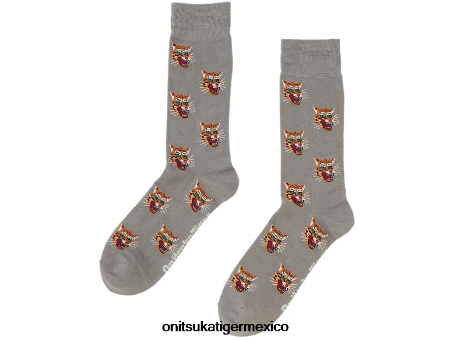 Onitsuka Tiger accesorios 4P8D6N501 cuero gris unisexo medias medias