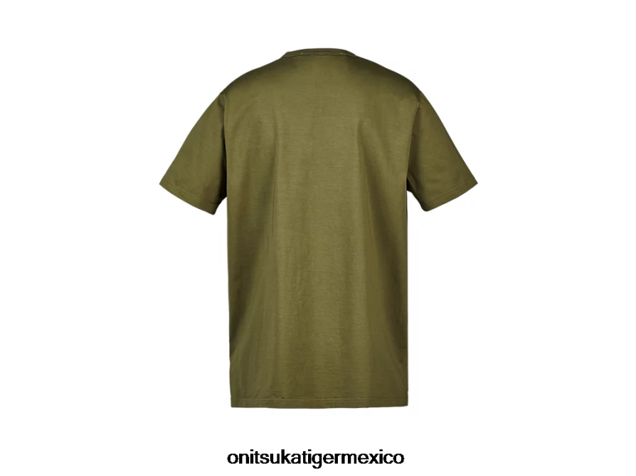 Onitsuka Tiger ropa 4P8D6N374 caqui hombres camiseta ss