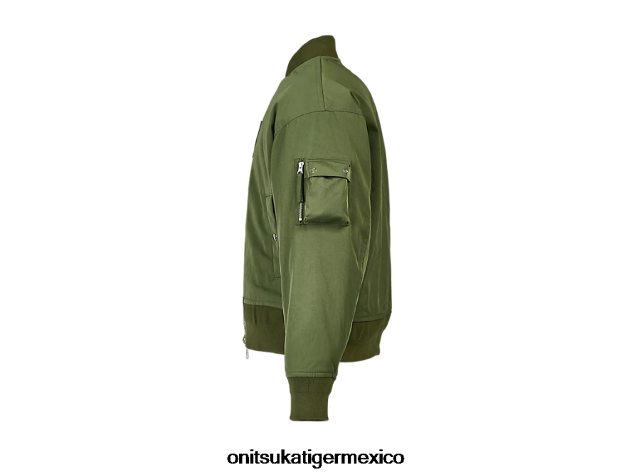 Onitsuka Tiger ropa 4P8D6N383 caqui hombres chaqueta de bombardero
