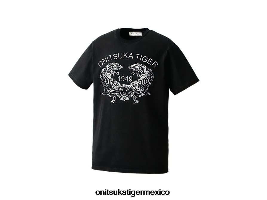 Onitsuka Tiger ropa 4P8D6N386 negro unisexo camiseta gráfica