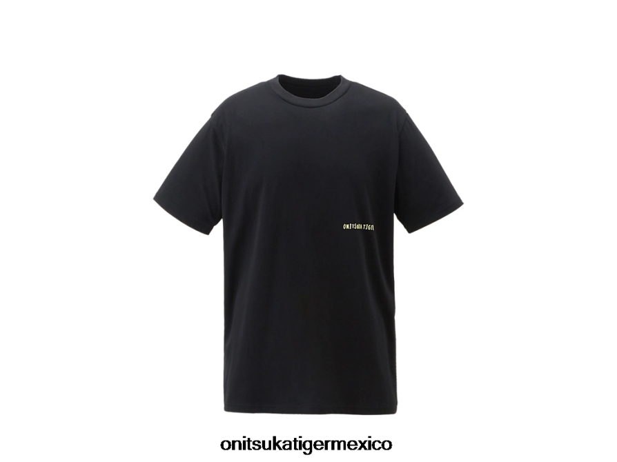 Onitsuka Tiger ropa 4P8D6N387 negro unisexo camiseta gráfica