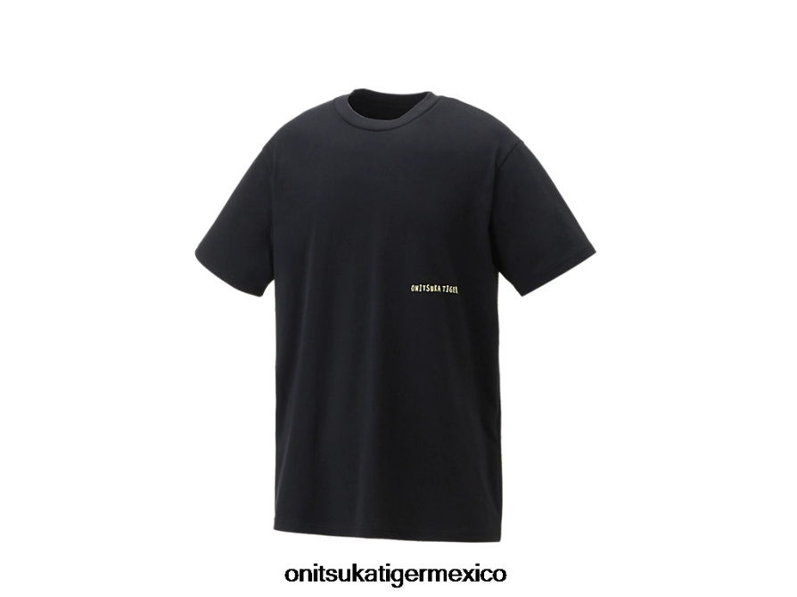Onitsuka Tiger ropa 4P8D6N387 negro unisexo camiseta gráfica