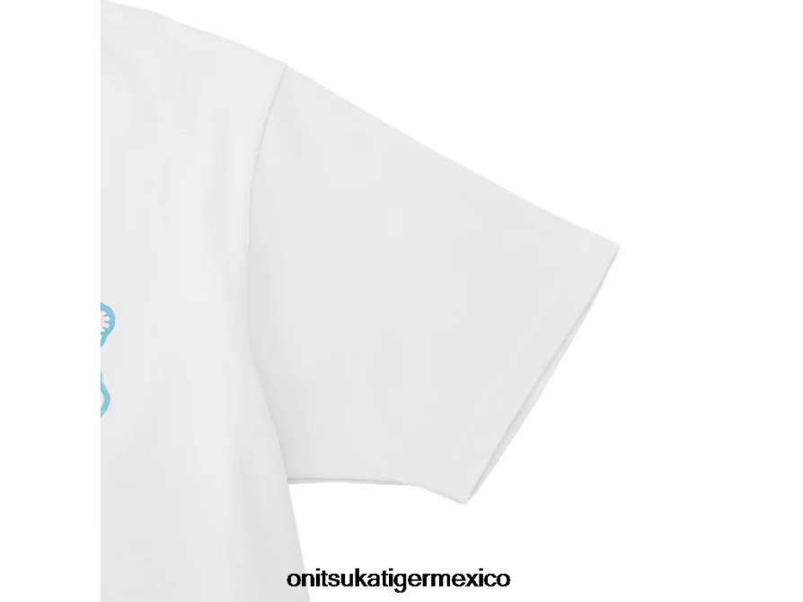 Onitsuka Tiger ropa 4P8D6N390 blanco unisexo camiseta gráfica