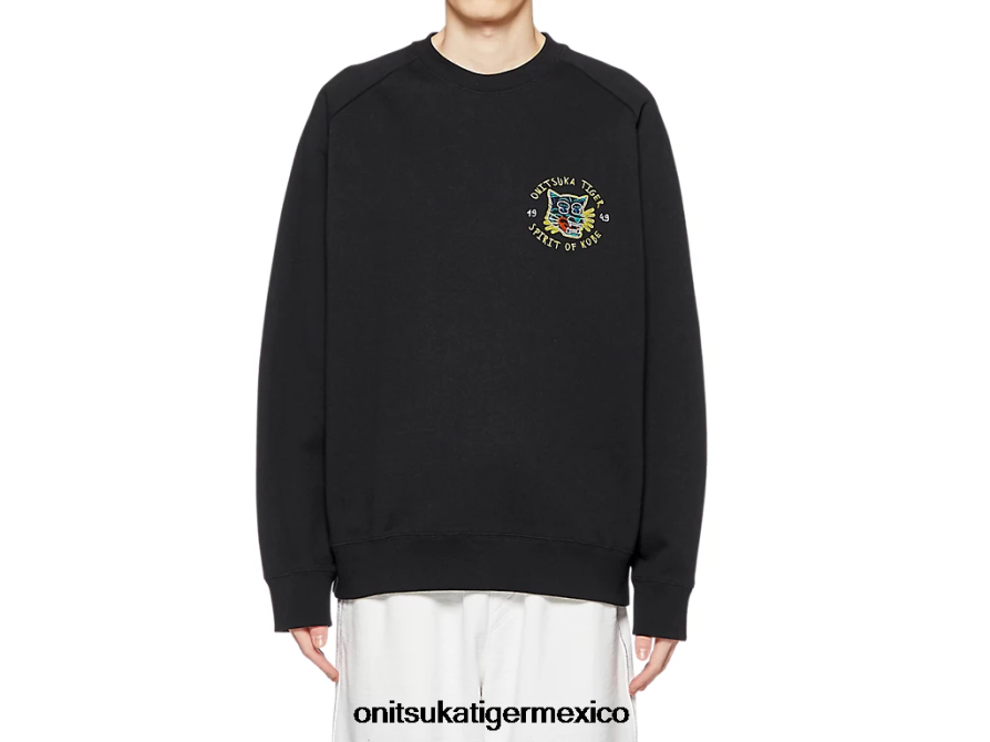 Onitsuka Tiger ropa 4P8D6N394 negro unisexo sudadera
