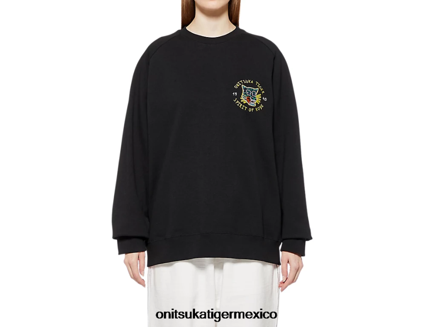 Onitsuka Tiger ropa 4P8D6N394 negro unisexo sudadera