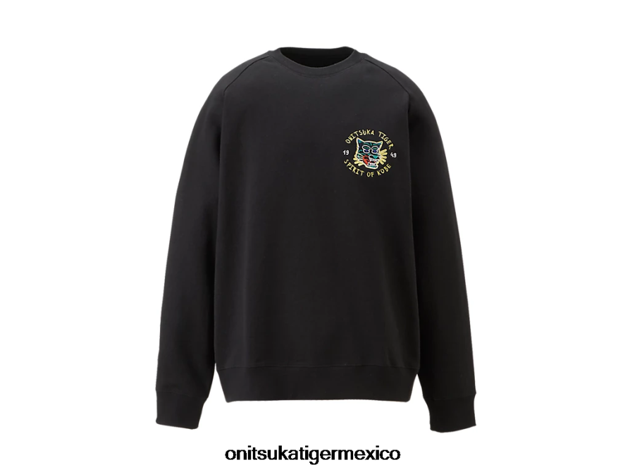 Onitsuka Tiger ropa 4P8D6N394 negro unisexo sudadera