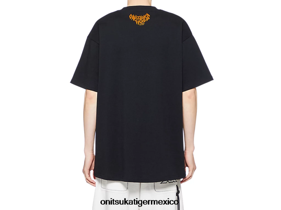 Onitsuka Tiger ropa 4P8D6N395 negro unisexo camiseta gráfica