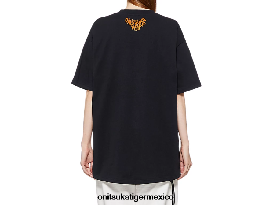 Onitsuka Tiger ropa 4P8D6N395 negro unisexo camiseta gráfica