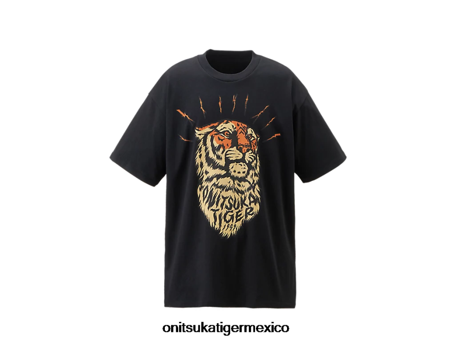 Onitsuka Tiger ropa 4P8D6N395 negro unisexo camiseta gráfica