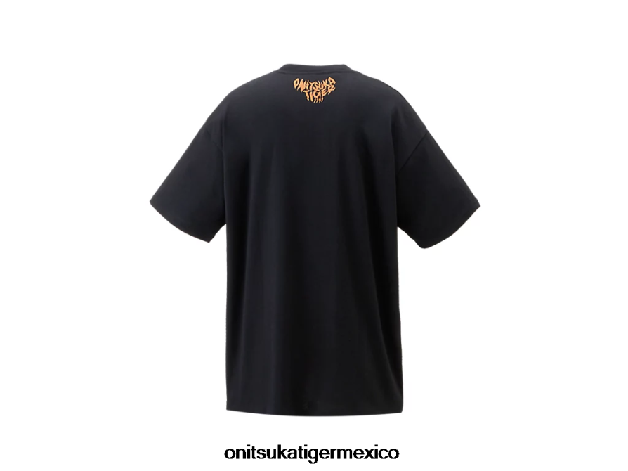 Onitsuka Tiger ropa 4P8D6N395 negro unisexo camiseta gráfica