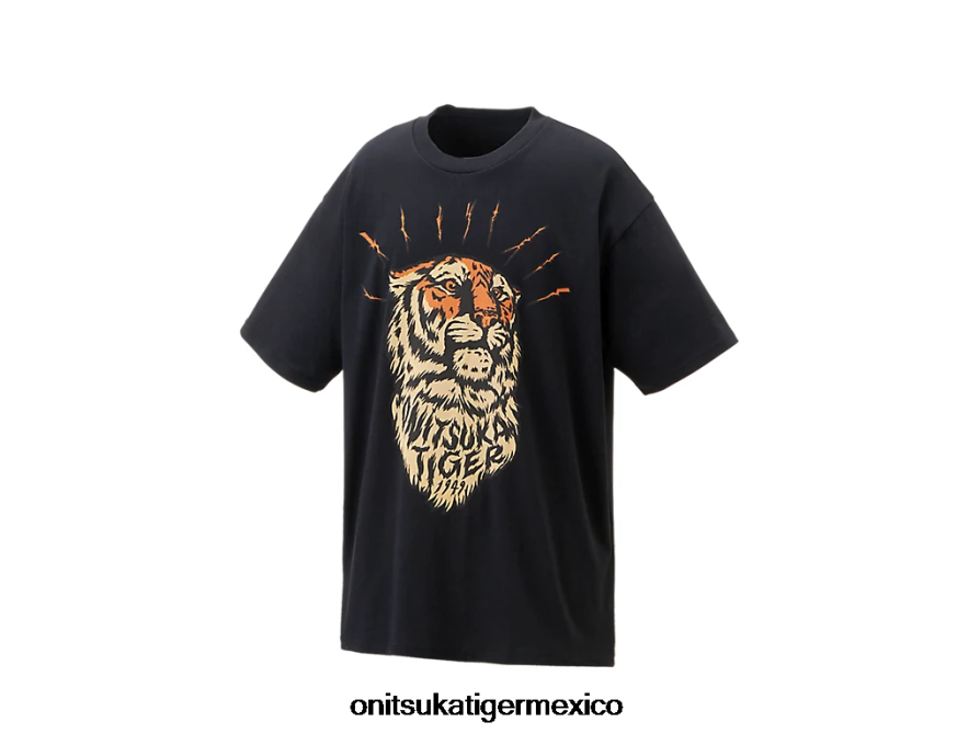 Onitsuka Tiger ropa 4P8D6N395 negro unisexo camiseta gráfica