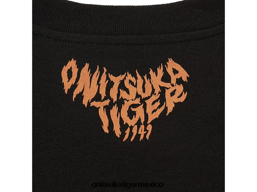 Onitsuka Tiger ropa 4P8D6N395 negro unisexo camiseta gráfica
