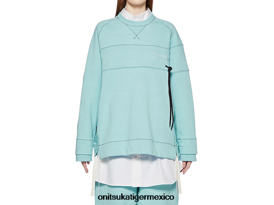 Onitsuka Tiger ropa 4P8D6N396 azul claro unisexo esta arriba