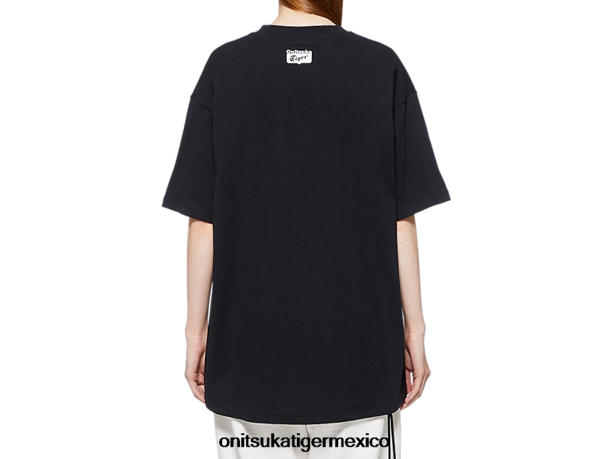 Onitsuka Tiger ropa 4P8D6N400 negro unisexo camiseta gráfica