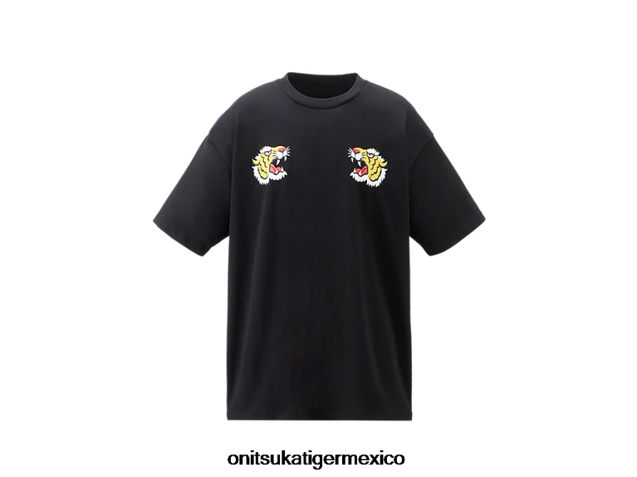 Onitsuka Tiger ropa 4P8D6N400 negro unisexo camiseta gráfica