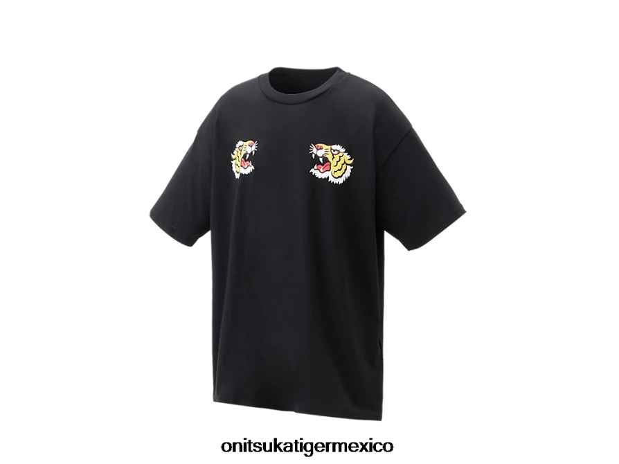 Onitsuka Tiger ropa 4P8D6N400 negro unisexo camiseta gráfica