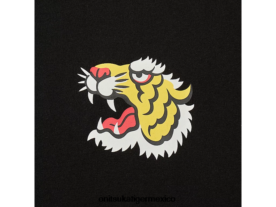 Onitsuka Tiger ropa 4P8D6N400 negro unisexo camiseta gráfica