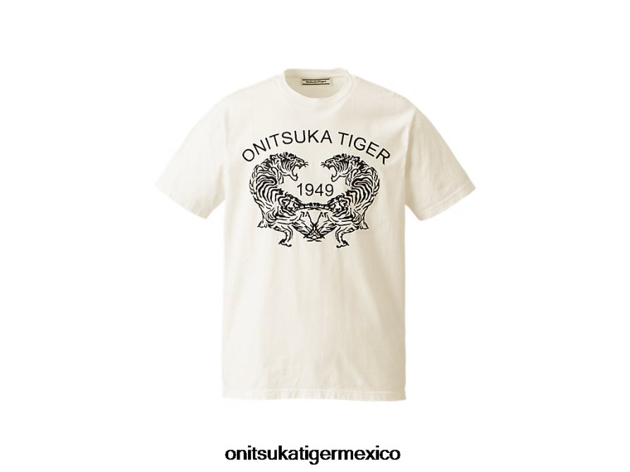 Onitsuka Tiger ropa 4P8D6N402 blanco unisexo camiseta gráfica