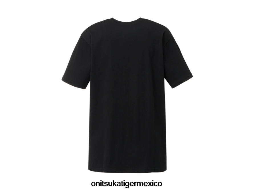Onitsuka Tiger ropa 4P8D6N407 blanco negro unisexo camiseta con logo
