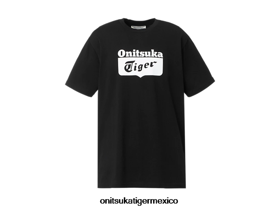 Onitsuka Tiger ropa 4P8D6N407 blanco negro unisexo camiseta con logo