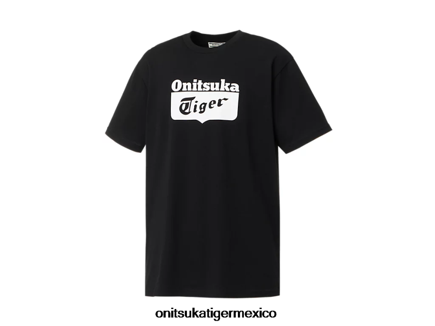 Onitsuka Tiger ropa 4P8D6N407 blanco negro unisexo camiseta con logo