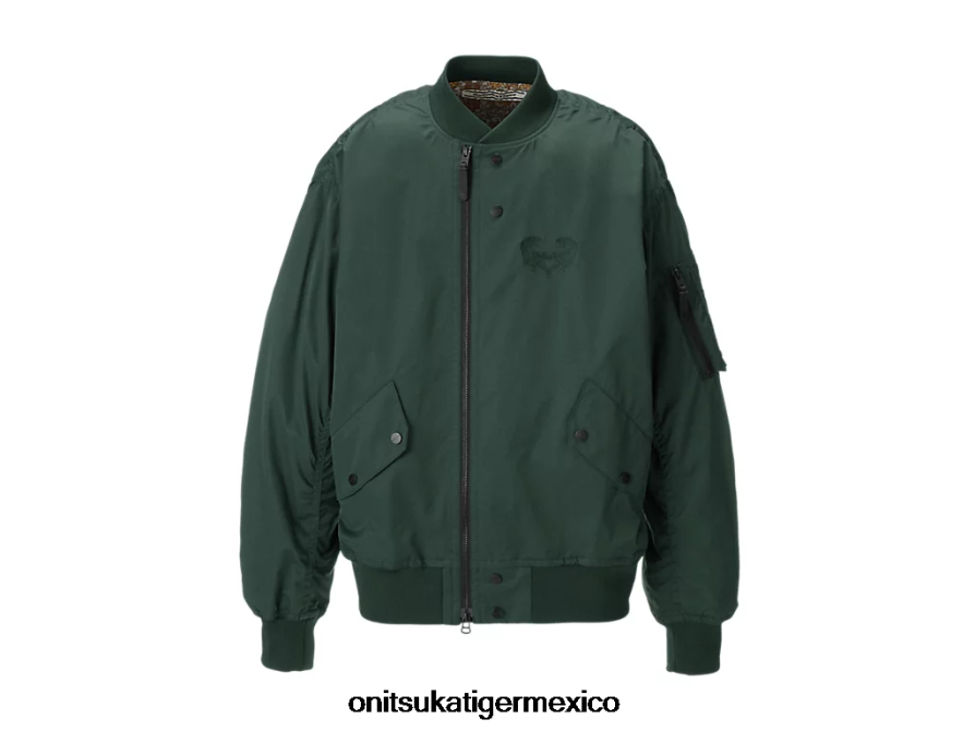 Onitsuka Tiger ropa 4P8D6N408 caqui unisexo chaqueta bomber p
