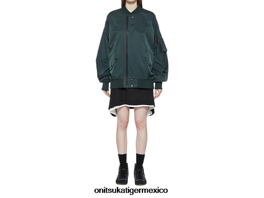 Onitsuka Tiger ropa 4P8D6N408 caqui unisexo chaqueta bomber p