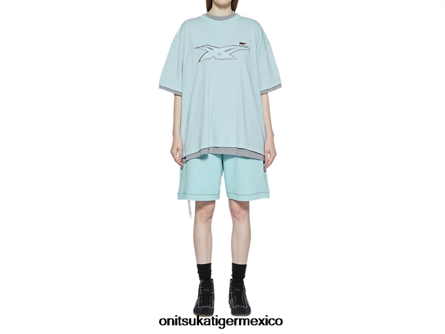 Onitsuka Tiger ropa 4P8D6N411 azul claro/gris unisexo parte superior