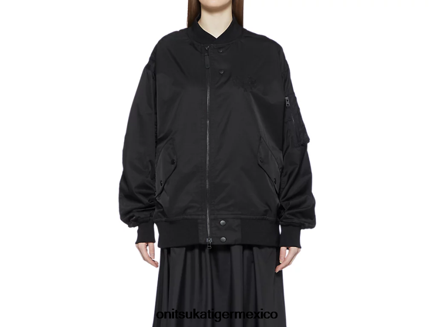 Onitsuka Tiger ropa 4P8D6N415 negro unisexo chaqueta bomber p