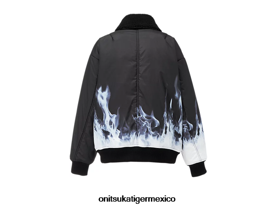 Onitsuka Tiger ropa 4P8D6N416 blanco negro hombres p chaqueta