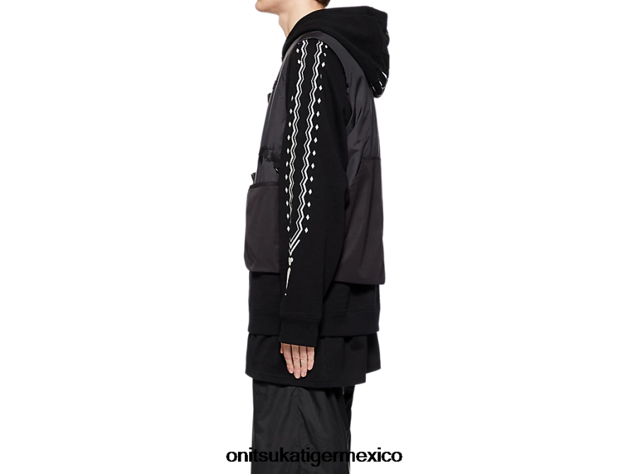 Onitsuka Tiger ropa 4P8D6N417 negro/gris oscuro hombres chaleco