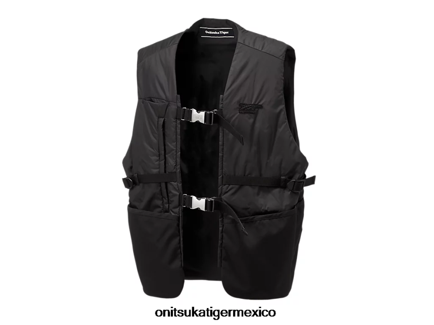 Onitsuka Tiger ropa 4P8D6N417 negro/gris oscuro hombres chaleco