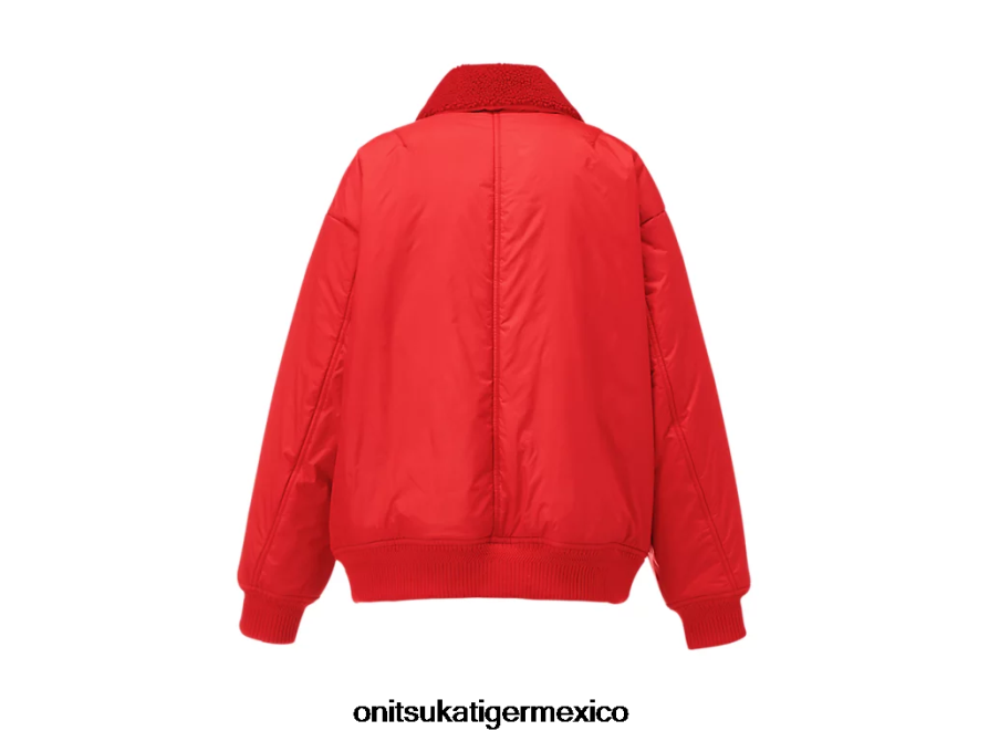 Onitsuka Tiger ropa 4P8D6N419 rojo hombres cazadora holgada