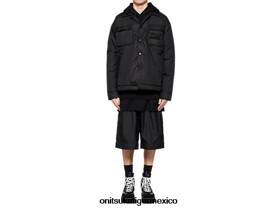 Onitsuka Tiger ropa 4P8D6N421 negro hombres chaqueta
