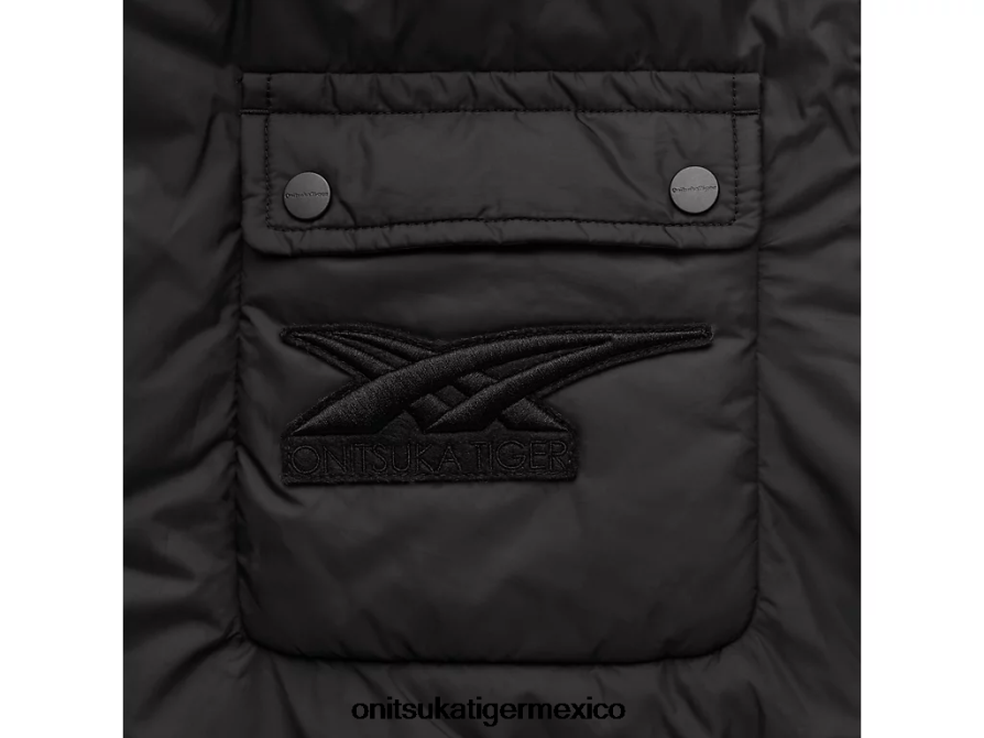 Onitsuka Tiger ropa 4P8D6N421 negro hombres chaqueta