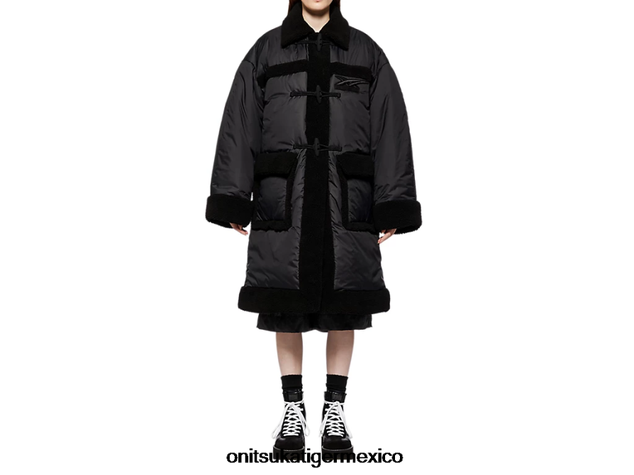 Onitsuka Tiger ropa 4P8D6N422 negro hombres abrigo