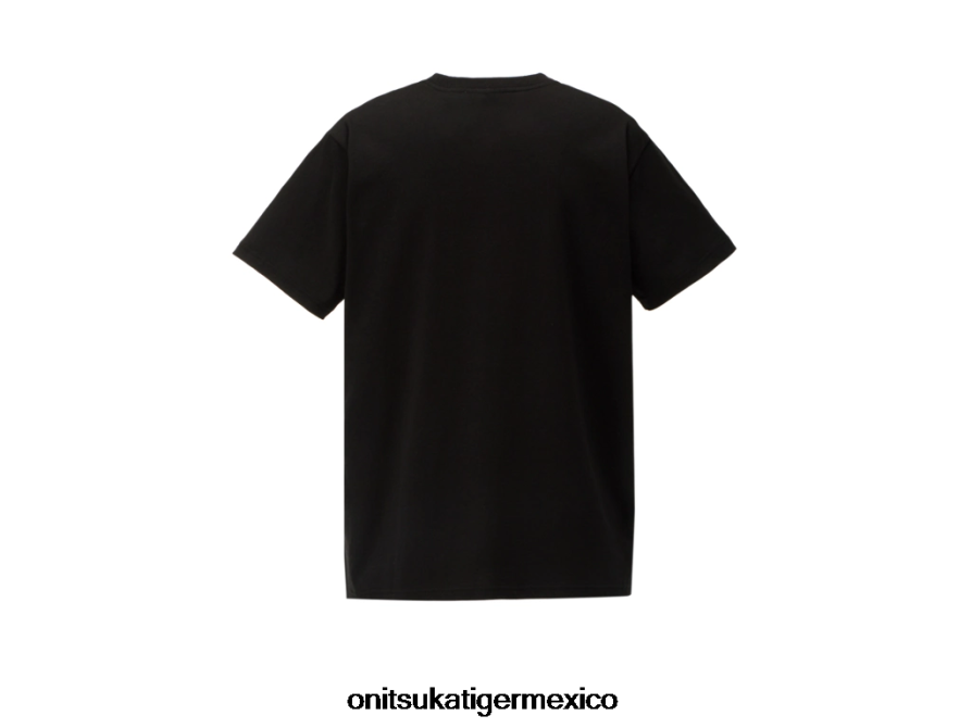 Onitsuka Tiger ropa 4P8D6N424 negro hombres camiseta gráfica