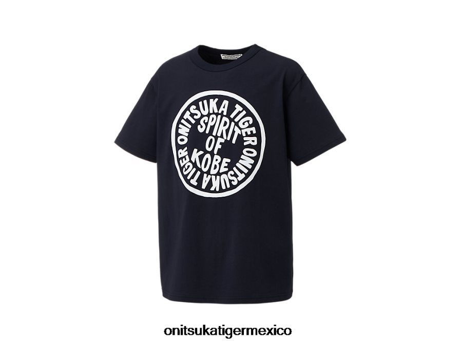 Onitsuka Tiger ropa 4P8D6N427 Armada hombres camiseta gráfica