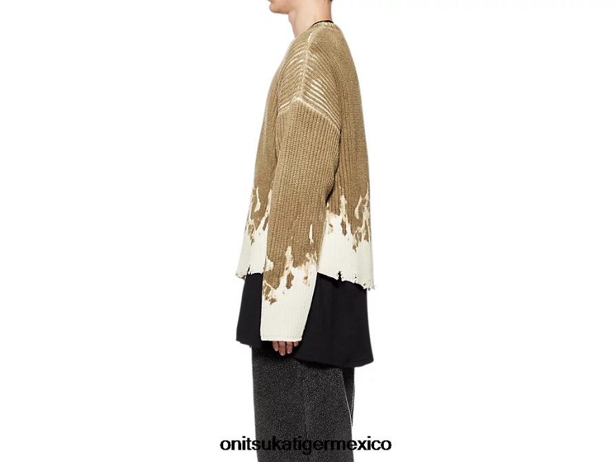 Onitsuka Tiger ropa 4P8D6N428 caqui/blanco hombres de punto superior