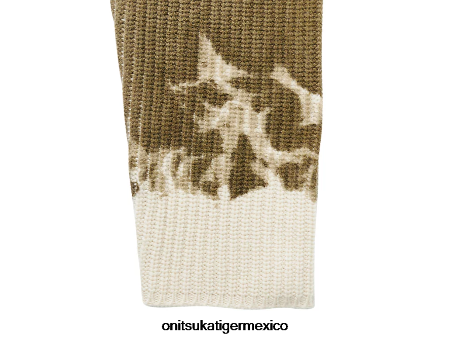 Onitsuka Tiger ropa 4P8D6N428 caqui/blanco hombres de punto superior