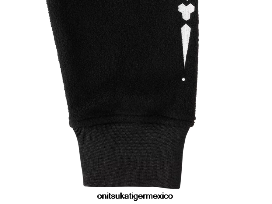 Onitsuka Tiger ropa 4P8D6N429 blanco negro hombres parte superior de gran tamaño