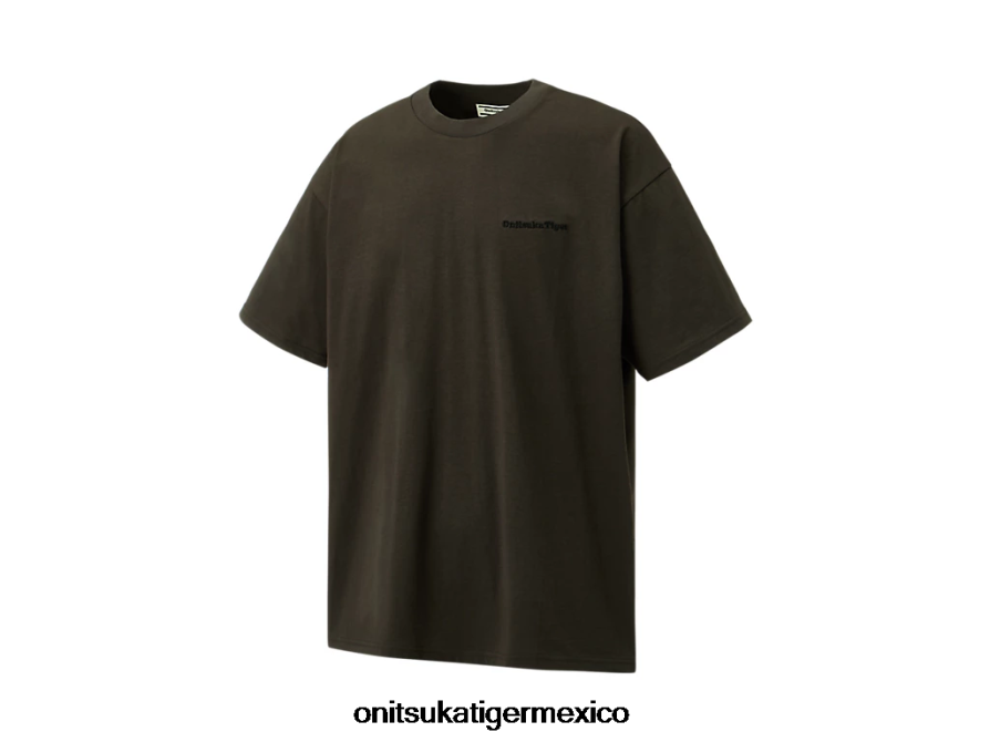 Onitsuka Tiger ropa 4P8D6N430 gris oscuro hombres camiseta gráfica