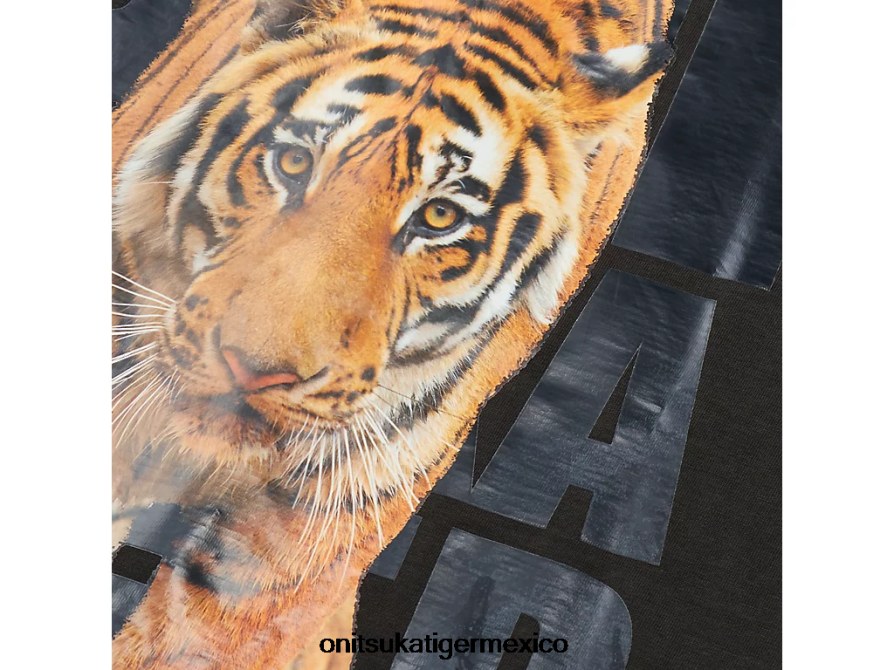 Onitsuka Tiger ropa 4P8D6N430 gris oscuro hombres camiseta gráfica