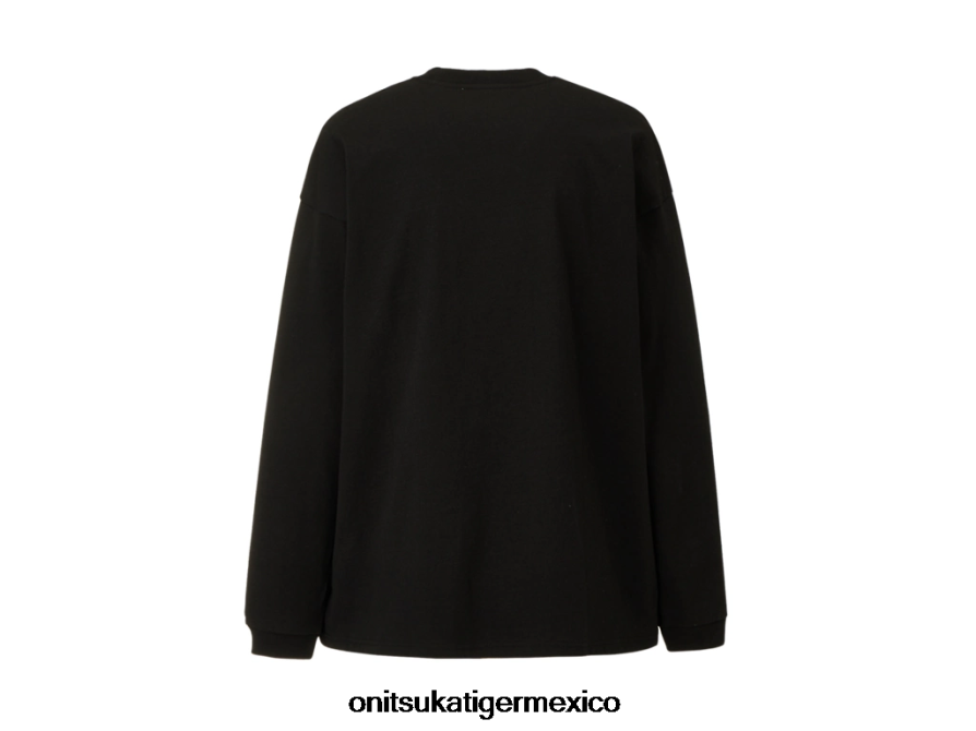 Onitsuka Tiger ropa 4P8D6N431 negro hombres camiseta gráfica