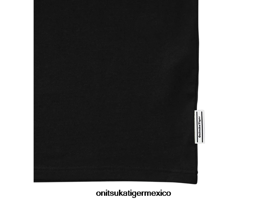 Onitsuka Tiger ropa 4P8D6N433 negro hombres camiseta gráfica