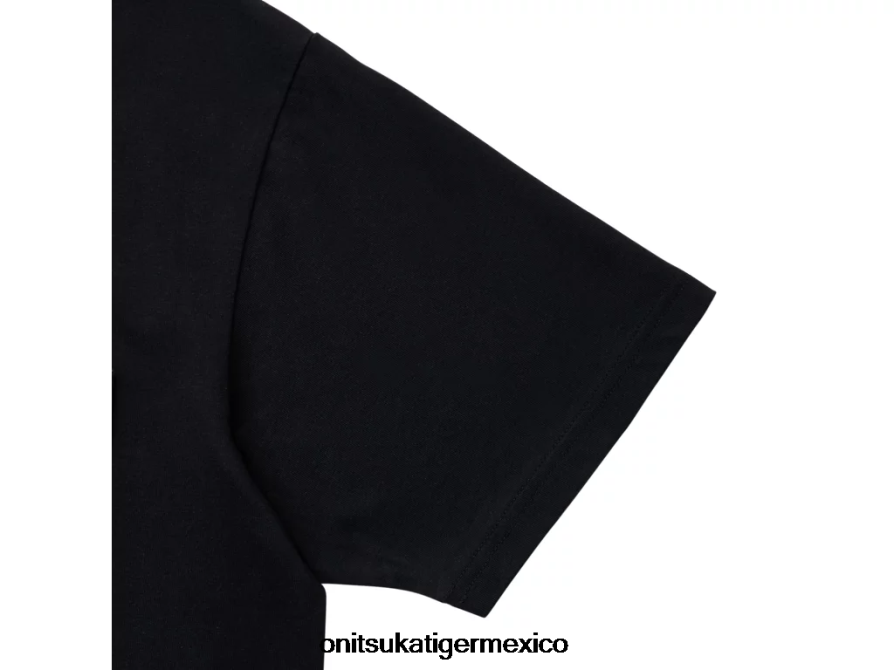 Onitsuka Tiger ropa 4P8D6N434 negro hombres camiseta gráfica