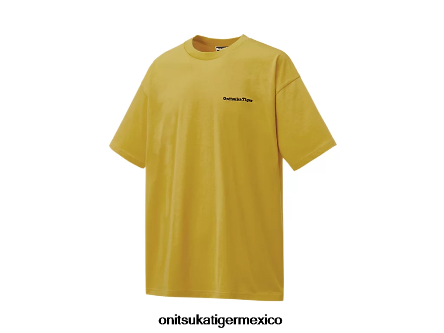 Onitsuka Tiger ropa 4P8D6N437 amarillo hombres camiseta gráfica