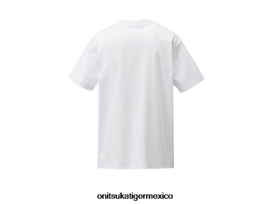 Onitsuka Tiger ropa 4P8D6N439 blanco hombres camiseta gráfica